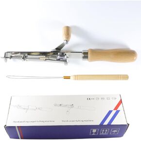 Tuftech Hand-cranked Semi-Automatic Punching Needle, Manual Tufting Gun with Rotating Handle,Rug Hand Tufting Tool,Hand Loop Tufting Machine,tufting Supplies,One of tufting Start kit,Embroidery Pen