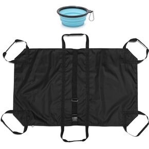 GARMISH Transport Stretcher for Dogs - Animal Emergency Transport Carrier with Buckled Adjustable Safety Strap - Complete with Collapsible Dog Bowl in Saudi Arabia