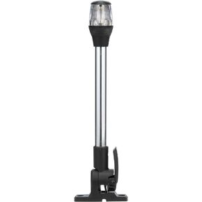 Attwood 7201-P-7 Incandescent Fold Down Anchor/Masthead Navigation Light, Black Base, 12-Inch