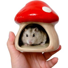 YZHZOM Ceramic Hamster Hideout Small Animal Houses & habitats for Hamster Mice Gerbils Lemmings or Other Small Pet Hamster Accessories