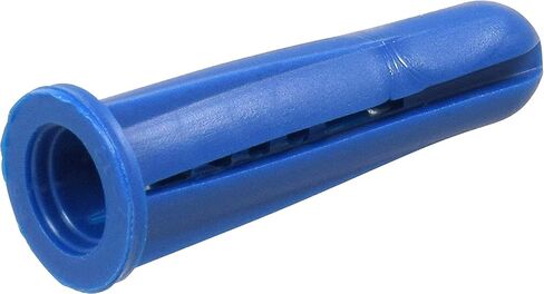 The Hillman Group 370345 Blue Conical Plastic Anchor, 14-16 X 1-3/8-Inch, 4 Pack of 50 in Saudi Arabia