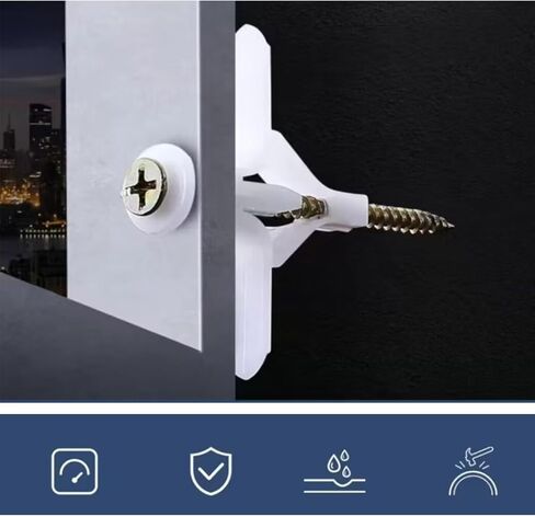 Drywall Anchors Drywall Anchor Screw Assortment Kit, Heavy Suty Wall Anchor Bolts Hooks Hollow-Door Toggle Anchor in Kuwait