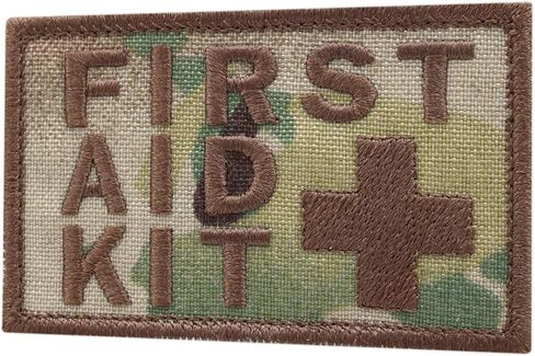 Multicam First Aid Kit 2x3.25 IFAK Medic MED Trauma Paramedic Morale Fastener Patch in Saudi Arabia