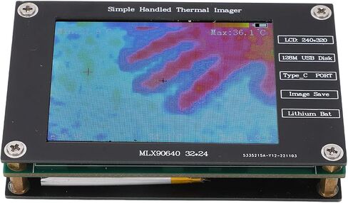 Thermal Imager Infrared Camera Digital Handheld Portable Multifunctional Thermal Imaging Camera 2.8in LCD Screen 320x240 Displays ‑40℃ to +300℃ in Saudi Arabia