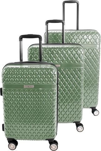 kathy ireland Unisex Adult Yasmine Hardside Lightweight Expandable Spinner Luggage, Burnt Sienna, 3-Piece Set in Saudi Arabia