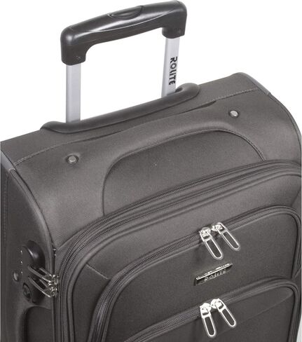 Rolite Rover Spinner Expandable Luggage, Grey, 3-Piece Set in Saudi Arabia