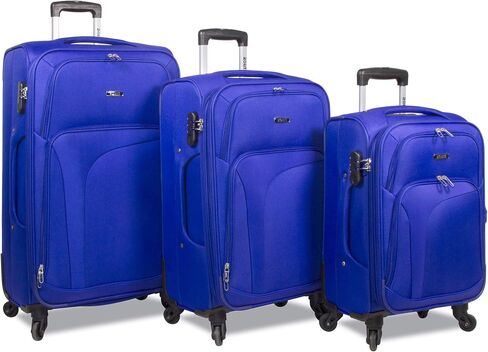 Rolite Rover Spinner Expandable Luggage, Grey, 3-Piece Set in Saudi Arabia