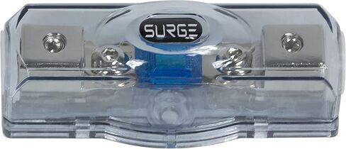 مجموعة أسلاك مكبر الصوت من سلسلة Surge - مجموعة 4 قياس أمبير - مجموعة أسلاك AWG Amp ذات المواصفات الحقيقية - 1600 واط 4 سلك قياس مع حامل مصهر ANL صغير 100 أمبير طقم أسلاك صوت السيارة - تركيب مكبر للصوت للحصول على صوت رائع للسيارة in Kuwait