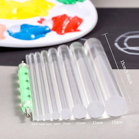 Whaline 18 Set Art Dotting Tools Mandala Dotting Tools Including 4 Mandala Stencils, 8 x Acrylic Rods, Paint Tray and 5 Double Sided Dotting Tools in Saudi Arabia