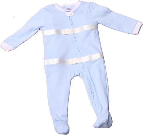 Cross Kids Brand Pink or Blue Zip Up Footed Playtime Onesie For Crawling/Walking Baby/Toddler, 12mo-2T in Saudi Arabia