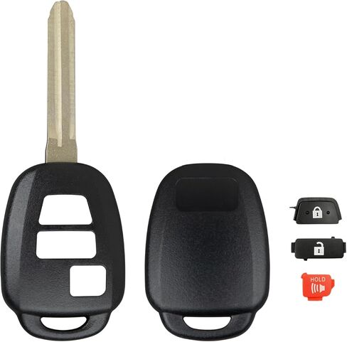 StandardAutoPart Premium Shell Case for Remote Head Key, Rugged Design Compatible with Toyota Rav4 Highlander Tacoma Tundra 4Runner Sequoia [ Shell Case Only ] (3 Button) in Saudi Arabia