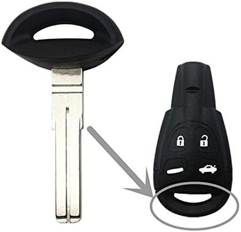 Dewangli مفتاح فوب دخول بدون مفتاح حافظة ذكية عن بعد مع شفرة غير مقطوعة تناسب Saab 9-3 93 2003-2009 in Kuwait