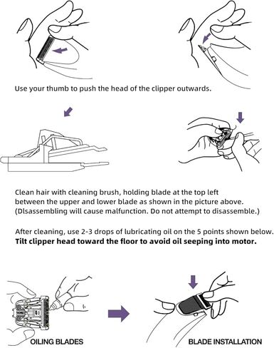 ماكينة تشذيب الشعر الاحترافية للكلاب والقطط من shernbao، شفرة سيراميك قابلة للفصل، شفرة بديلة in Kuwait