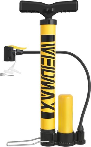 Bike Pump Portable, Bike Tire Inflator, Bicycle Hand Air Pump with Presta and Schrader, Ball Pump Inflator Bicycle Floor Pump Suitable for Baby Stroller Tires, Balls, Road and Mountain Bikes in Saudi Arabia