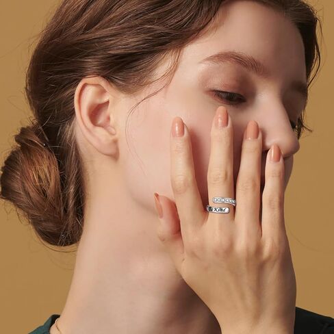 Be Kind of a B Ring 925 فضة استرليني رسالة مخفية خواتم قابلة للتعديل للنساء أفضل الأصدقاء هدايا الأخوات in Kuwait
