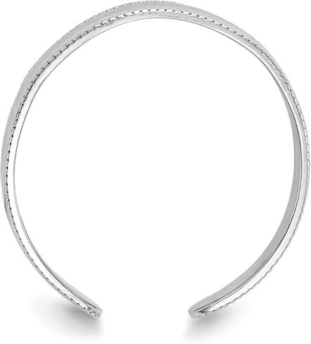 The Black Bow 3mm Polished Toe Ring in 14 Karat White Gold in Saudi Arabia