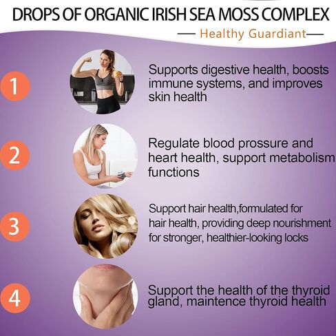 AMENQ hHEALTH Sea Moss Black Seed Oil Ashwagandha Ginger, Multi-Mineral Sea Moss 3000mg Liquid Drops Extract, 4X Stronger Than Pills & Capsules, Vegan Superfood for Immunity, Joint & Thyroid Health in Saudi Arabia