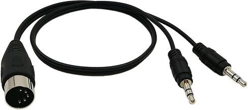 zdyCGTime 5-Pin DIN إلى Dual 3.5mm (1/8in) TRS Stereo Male Audio Y Splitter Cable Professional Premium Audio Converter for Bang & Olufsen، Naim، Quad... أنظمة ستيريو<0.5M> in Saudi Arabia
