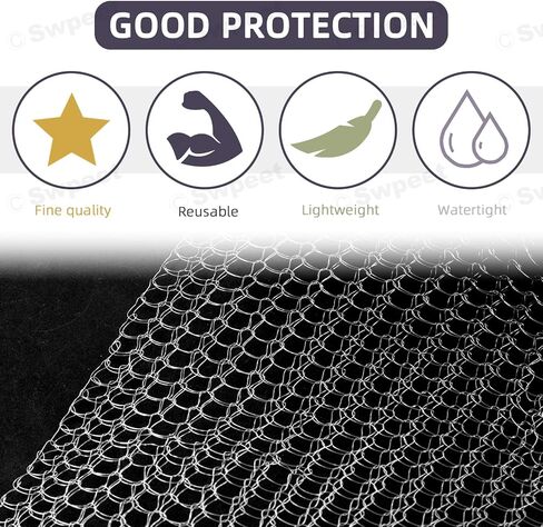 Swpeet 3Pcs 5" x 50FT Wire Mesh Hole Fill Fabric with Scissors and Anti-scretch Gloves, Stainless Steel Wire Mesh Roll, Flexible Stretchy Mesh Fabric Ideal for Garden House and DIY in Saudi Arabia