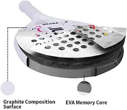 ianoni Beach Tennis Racket,Carbon Fiber Grit Face with EVA Memory Foam Core Beach Tennis Racket in Saudi Arabia