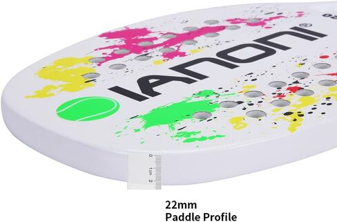 ianoni Beach Tennis Racket,Carbon Fiber Grit Face with EVA Memory Foam Core Beach Tennis Racket in Saudi Arabia