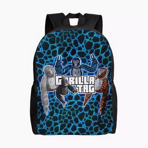 cartoon Gorilla Teens Primary School Backpack Set With Lunch Box Pencil Case Elementary Daypack Knapsack College Bookbag Laptop Bag gifts in Saudi Arabia