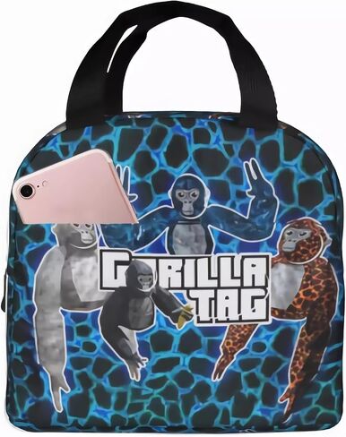 cartoon Gorilla Teens Primary School Backpack Set With Lunch Box Pencil Case Elementary Daypack Knapsack College Bookbag Laptop Bag gifts in Saudi Arabia