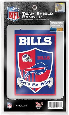 NFL Buffalo Bills Team Shield Banner, 24 x 36-inches in Saudi Arabia