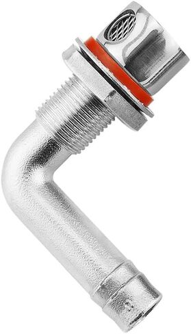 Dodimu الفولاذ المقاوم للصدأ 90 درجة الكوع القارب من خلال هيكل خزان الوقود تنفيس لخرطوم الهوية 5/8 بوصة (16 مم) in Kuwait