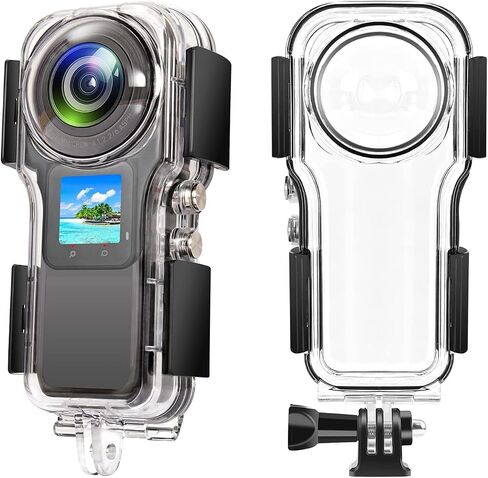 iEago RC 40M/131FT Dive Case for Insta360 One RS 1-Inch 360 Edition Underwater Photography Waterproof Housing Case with Bracket Mount Adapter Accessories in Saudi Arabia