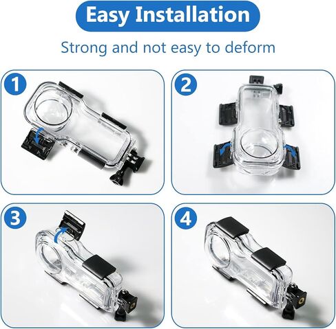 iEago RC 40M/131FT Dive Case for Insta360 One RS 1-Inch 360 Edition Underwater Photography Waterproof Housing Case with Bracket Mount Adapter Accessories in Saudi Arabia