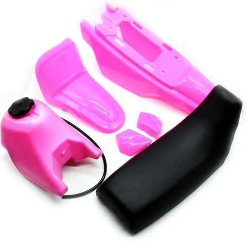 SUNQIAO PW50 Plastic Kit, Fender Body Seat Gas Tank for Yamaha PW50 PY50 PeeWee 50 Kid Bikes (Pink) in Saudi Arabia