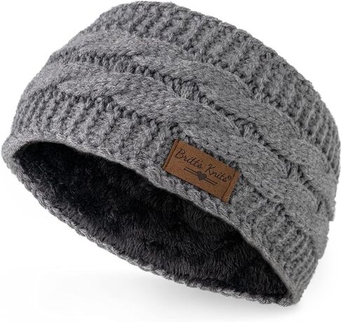 Britt's Knits Cable Knit Warm Plush-Lined Headwarmer One Size in Saudi Arabia
