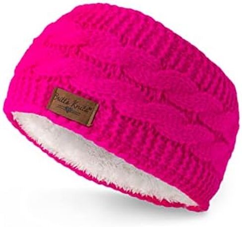 Britt's Knits Cable Knit Warm Plush-Lined Headwarmer One Size in Saudi Arabia