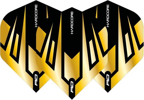 RED DRAGON Hardcore Premium Dart Flights - 3 Sets Per Pack (9 Dart Flights in Total) in Kuwait