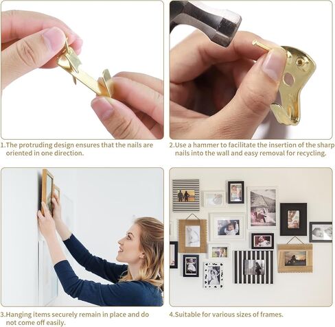 Picture Hanging Assortment Kit, 330PCS Picture Hanging Kit, Picture Hangers, Picture Hanging Hooks, with Sawtooth, Screw Eyes, D Rings, Nails, Screws, Steel Wire,10-100lb Frame Hanging Hardware in Kuwait