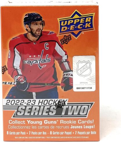 Upper Deck 2022-23 Series 2 Hockey Card Blaster Box (7 Packs of Hockey Cards) in Saudi Arabia