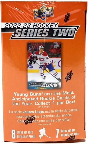 Upper Deck 2022-23 Series 2 Hockey Card Blaster Box (7 Packs of Hockey Cards) in Saudi Arabia
