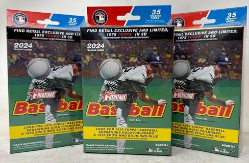 Topps 2024 Heritage Baseball Hanger Boxes - 3 Hanger Boxes in Saudi Arabia