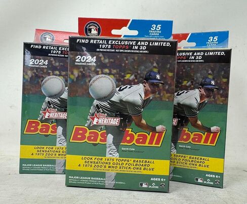 Topps 2024 Heritage Baseball Hanger Boxes - 3 Hanger Boxes in Saudi Arabia