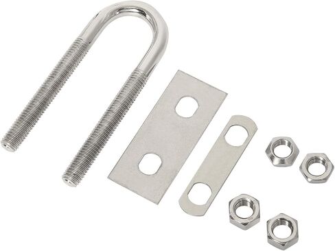NovelBee 2-Pack of Stainless Steel Bow Stern Eye Tie Down U Bolt with Nuts and Washers,Stock Dia.1/2" (Length:4-3/4") in Saudi Arabia