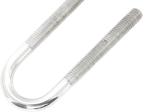 NovelBee 2-Pack of Stainless Steel Bow Stern Eye Tie Down U Bolt with Nuts and Washers,Stock Dia.1/2" (Length:4-3/4") in Saudi Arabia