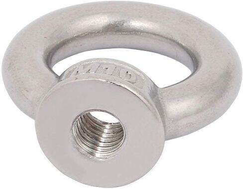 Sydien 3 قطعة M10x1.5mm 304 الفولاذ المقاوم للصدأ أنثى موضوع حلقة رفع صواميل العين in Kuwait