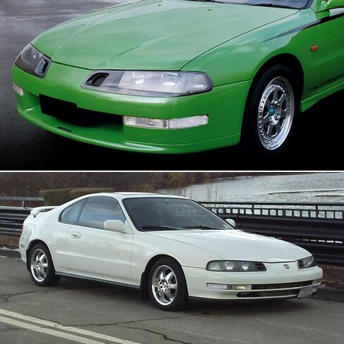 TurningMax For 1992 1993 1994 1995 1996 Honda Prelude المصد الأمامي الخارجي أضواء الإشارة الانعطاف الإسكان عدسة واضحة in Kuwait