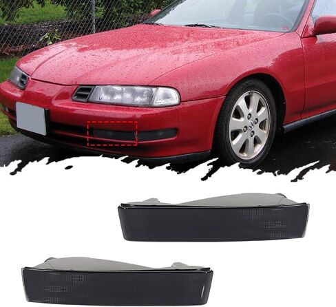 TurningMax For 1992 1993 1994 1995 1996 Honda Prelude المصد الأمامي الخارجي أضواء الإشارة الانعطاف الإسكان عدسة واضحة in Kuwait