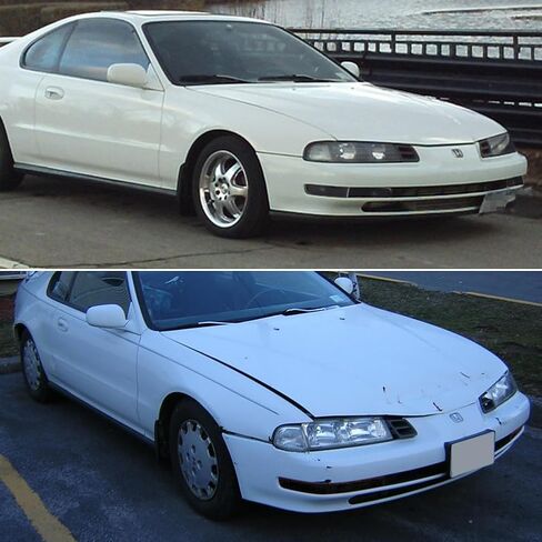 TurningMax For 1992 1993 1994 1995 1996 Honda Prelude المصد الأمامي الخارجي أضواء الإشارة الانعطاف الإسكان عدسة واضحة in Kuwait