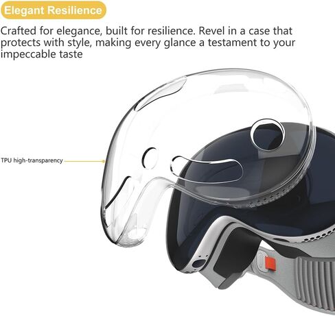 Protective Cover for Apple Vision Pro Case, Vision Pro Protective Cover Compatible with Apple Vision Pro VR Glasses, TPU Case Provides Superior Protection Against Scratches in Kuwait