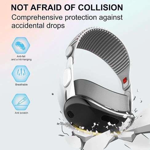Protective Cover for Apple Vision Pro Case, Vision Pro Protective Cover Compatible with Apple Vision Pro VR Glasses, TPU Case Provides Superior Protection Against Scratches in Kuwait