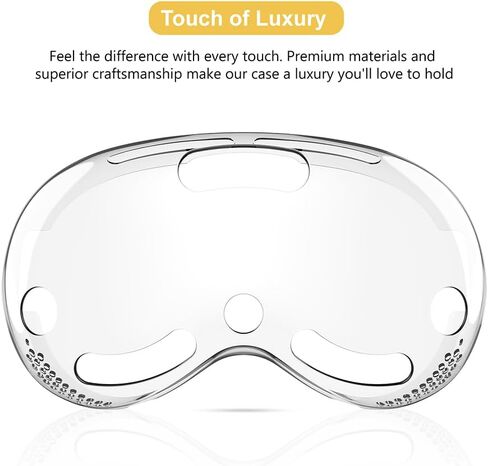 Protective Cover for Apple Vision Pro Case, Vision Pro Protective Cover Compatible with Apple Vision Pro VR Glasses, TPU Case Provides Superior Protection Against Scratches in Kuwait