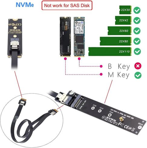 chenyang M.2 22x30mm to 22x80mm NVME M-Key NGFF Extension SSD Upgrade Adapter Compatible with ROG Ally Gaming in Kuwait